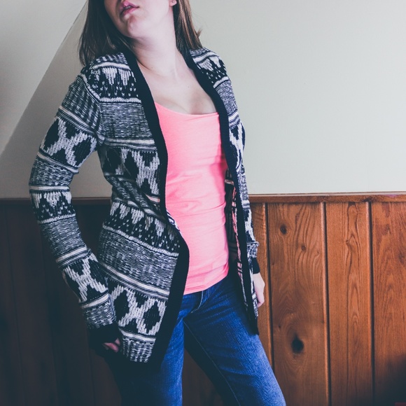 Mossimo Supply Co. Sweaters - Mossimo Open Front Cardigan Sz Sm Aztec Print